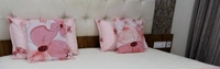 Doppelganger Homes 4 pcs Cushion & Pillow Cover Set-137
