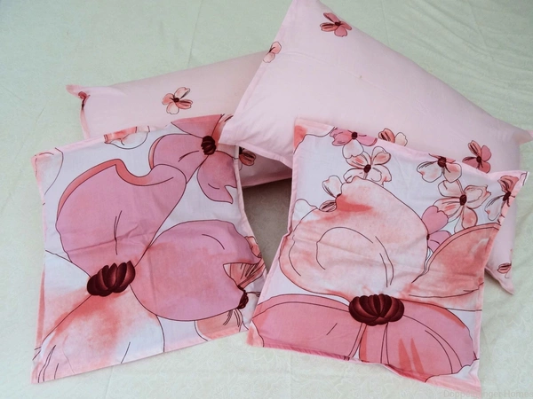Doppelganger Homes 4 pcs Cushion & Pillow Cover Set-137