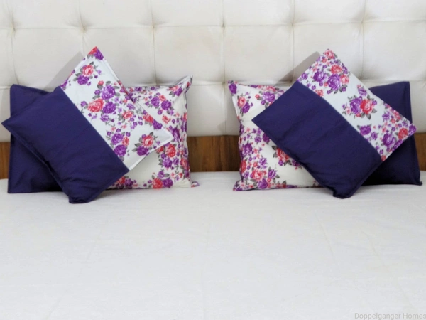 Doppelganger Homes 4 pcs Cushion & Pillow Cover Set-136
