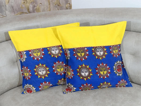Doppelganger Homes Sun Kalamkari Cushion cover Set-77