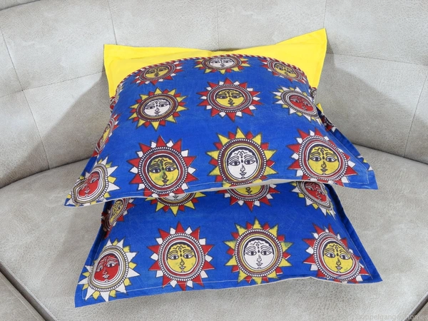 Doppelganger Homes Sun Kalamkari Cushion cover Set-77