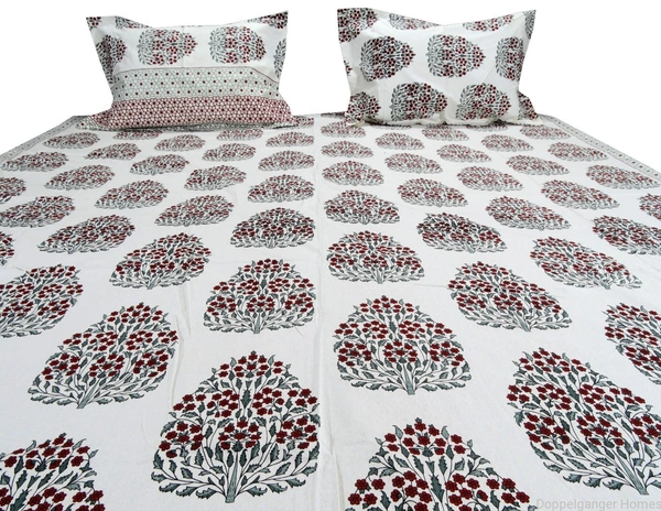 Doppelganger Homes Floral Double Bed sheet-65
