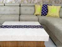Doppelganger Homes 3 Pcs Designer Cushion cover and Runner Set-92