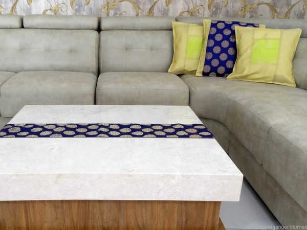 Doppelganger Homes 3 Pcs Designer Cushion cover and Runner Set-92