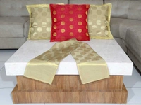 Doppelganger Homes 3 Pcs Designer Cushion cover and Runner Set-91