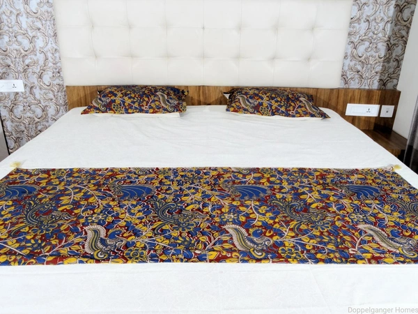 Doppelganger Homes Kalamkari Double Bed sheet  set-81