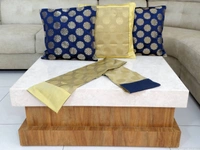 Doppelganger Homes 3 Pcs Designer Cushion cover and Runner Set-95