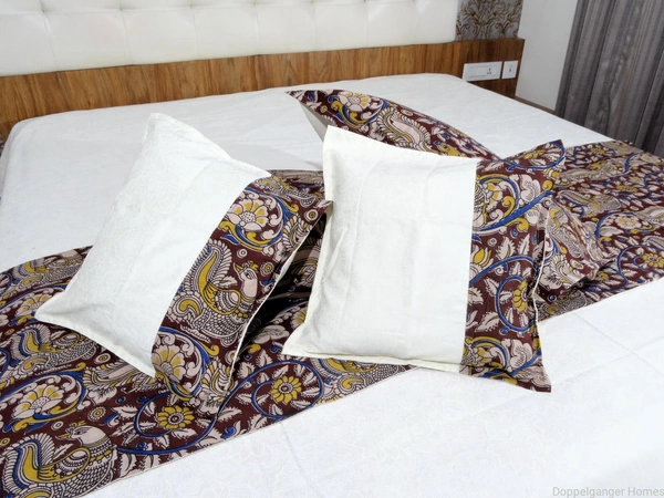 Doppelganger Homes Kalamkari Double Bed sheet  set-82