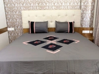 Embroidered  Double Bed Sheet-139