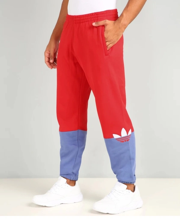 ADIDAS ORIGINALS COLORBLOCK RED TRACK PANTS - XL