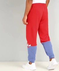 ADIDAS ORIGINALS COLORBLOCK RED TRACK PANTS - XL