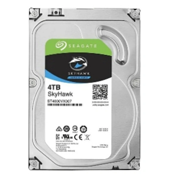 Seagate SkyHawk 4 TB Surveillance Internal Hard Drive HDD – 3.5 Inch SATA 6 Gb/s 64 MB Cache for DVR NVR Security Camera System with Drive Health Management (ST4000VX007) - 2YEARS