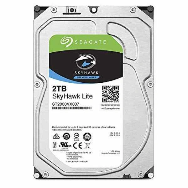 SEAGATE Seagate Skyhawk Lite 2TB Surveillance Internal Hard Drive HDD – 3.5 Inch SATA HDD (ST2000VX007) - 2 YEARS , NO