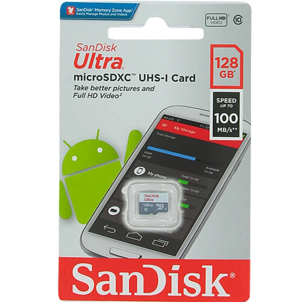 SANDISK ULTRA MMC 128GB - 3 years, No