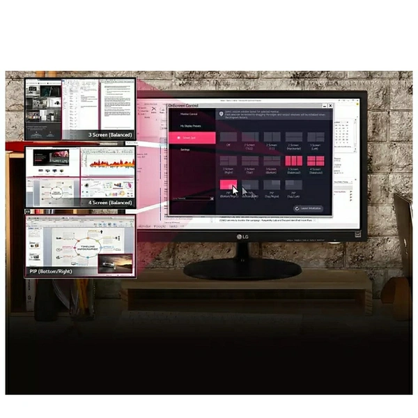  LG 19 inch HD Ready Monitor, TN Panel with VGA, HDMI Ports - 19M38HB (Black) - no, no