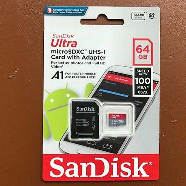 SANDISK ULTRA MMC 64GB - 3years, no