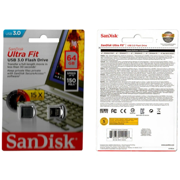 SANDISK ULTRA MMC 64GB - 3years, no