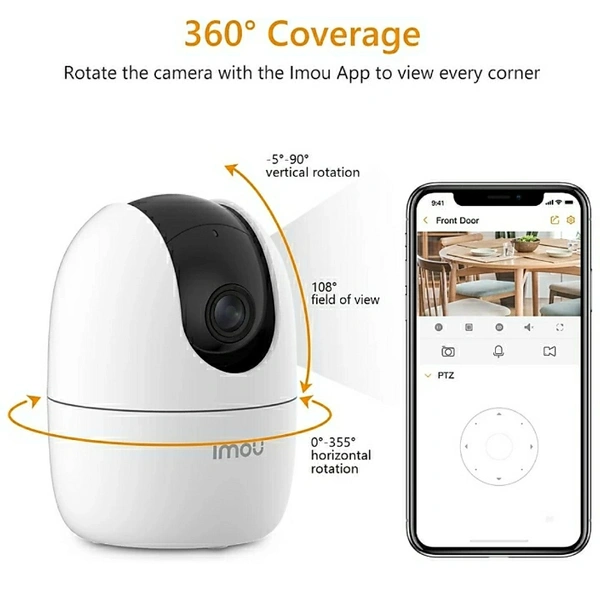Imou Wi-Fi 1080p Full HD Home Surveillance Camera, White - 2 years, Wrong Product Damaged Product Defective Product