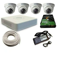 HIKVISION FULL HD 1MP CCTV KIT - 2 Year Warranty Of Camera, DVR .AND HARD DISK ,1 Year, Wrong Product Damaged Product Defective Product