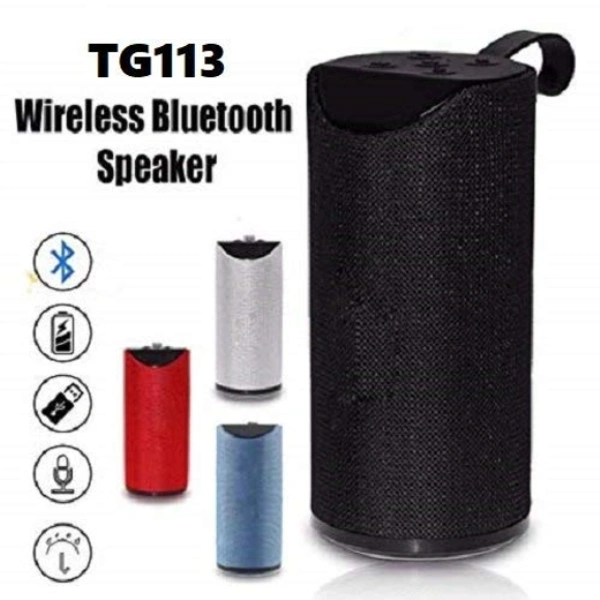 Bawjun TG-113 10 Watt Wireless Bluetooth Portable Speaker (Multicolour)