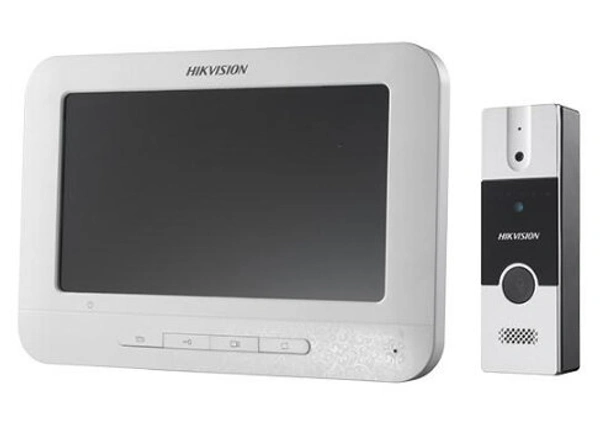 HIKVISION Hikvision VDP DS-KIS603 7-inch Upgraded Video Door Phone (Grey/White) - 2 year's, grey/ white