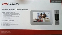 HIKVISION Hikvision VDP DS-KIS603 7-inch Upgraded Video Door Phone (Grey/White) - 2 year's, grey/ white