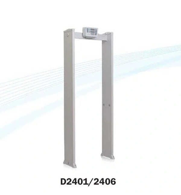 Essl D2401 Metal Detector - D2401Category:Metal DetectorFeatures:Zones: Single,Vertical Dimension (in mm): 2157 x 812 x 349,Vert