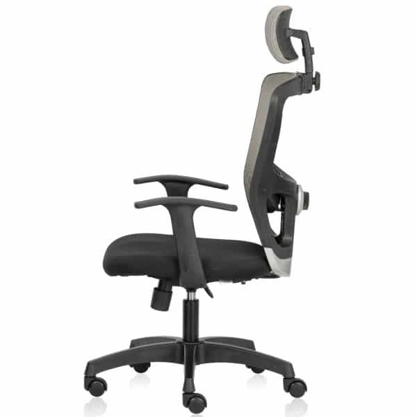 KINGSVISION High Back Ergonomic Mesh Chair with Fixed arms - Chair is uniquely engineered to support your lower back so that you can stay focused and work comfor