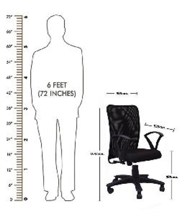 KINGSVISION Ruby Medium Back Office Chair  - Economy chair for new Opening