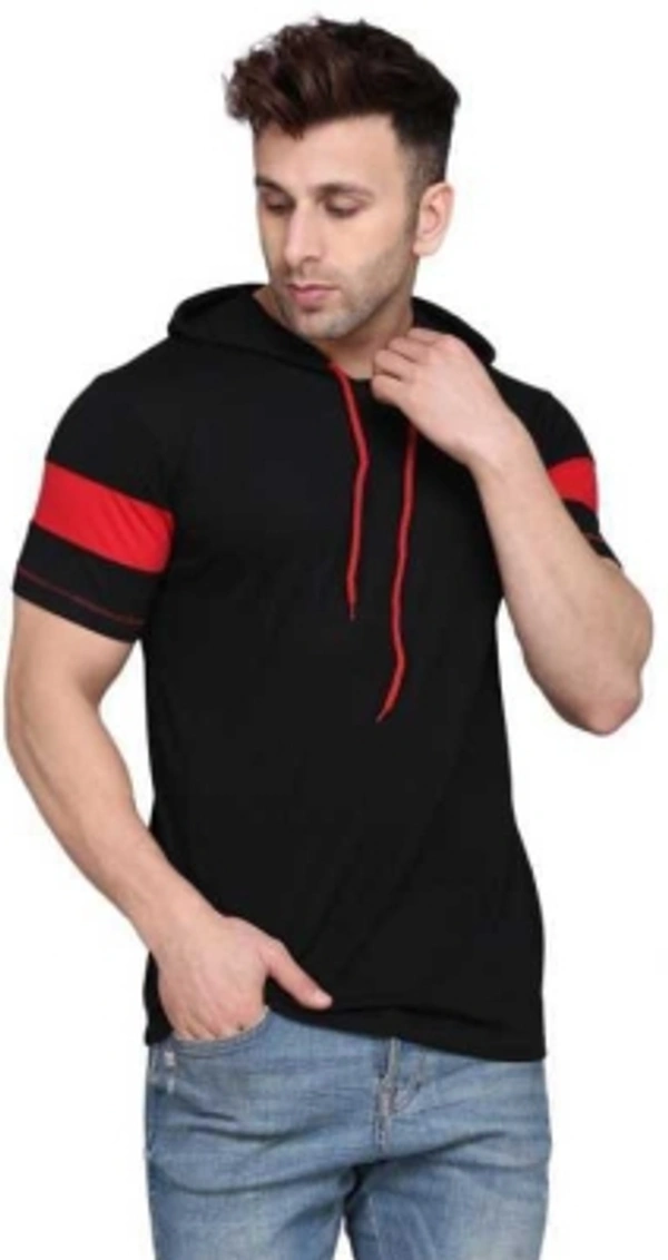 Solid Men Maroon T Shirt - M