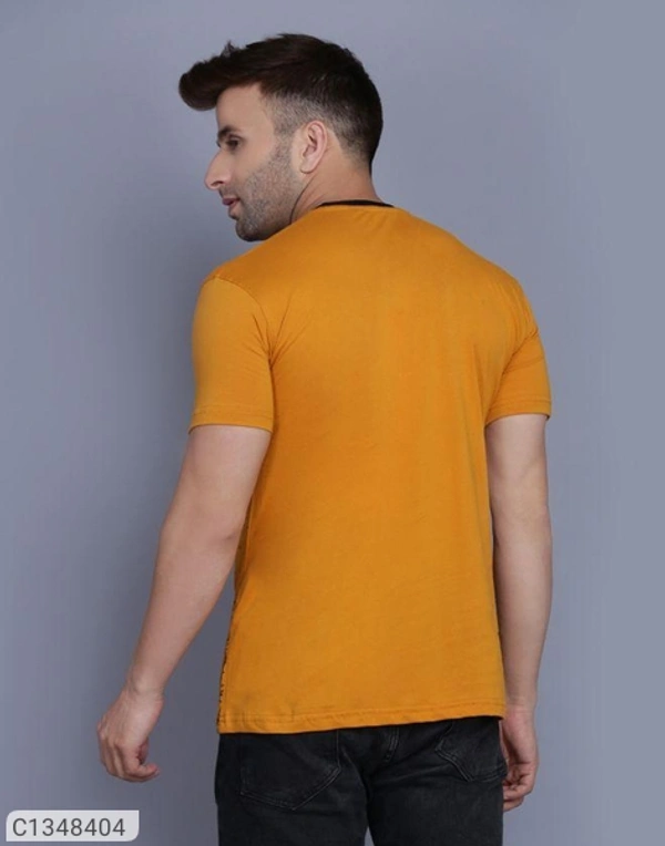 Cotton Printed Half Sleeves T Shirt For Men  - M L XL