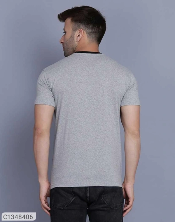 Cotton Printed Half Sleeves T Shirt For Men  - M L XL