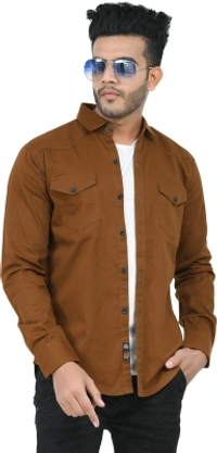 UNITED CLUB Men Solid Casual Yellow Shirt - yellow, XL