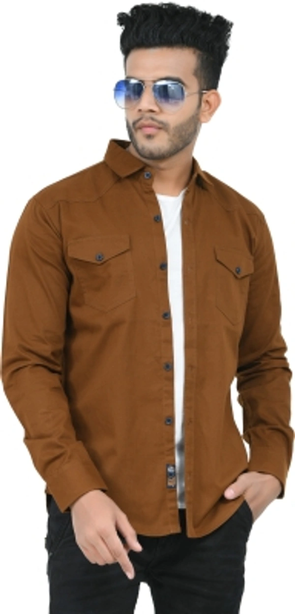 UNITED CLUB Men Solid Casual Yellow Shirt - yellow, XL