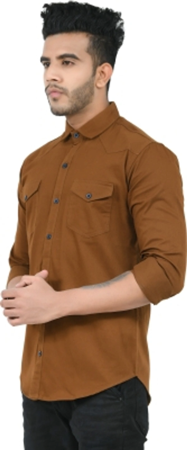 UNITED CLUB Men Solid Casual Yellow Shirt - yellow, XL
