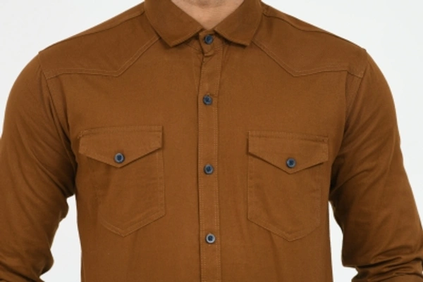 UNITED CLUB Men Solid Casual Yellow Shirt - yellow, XL