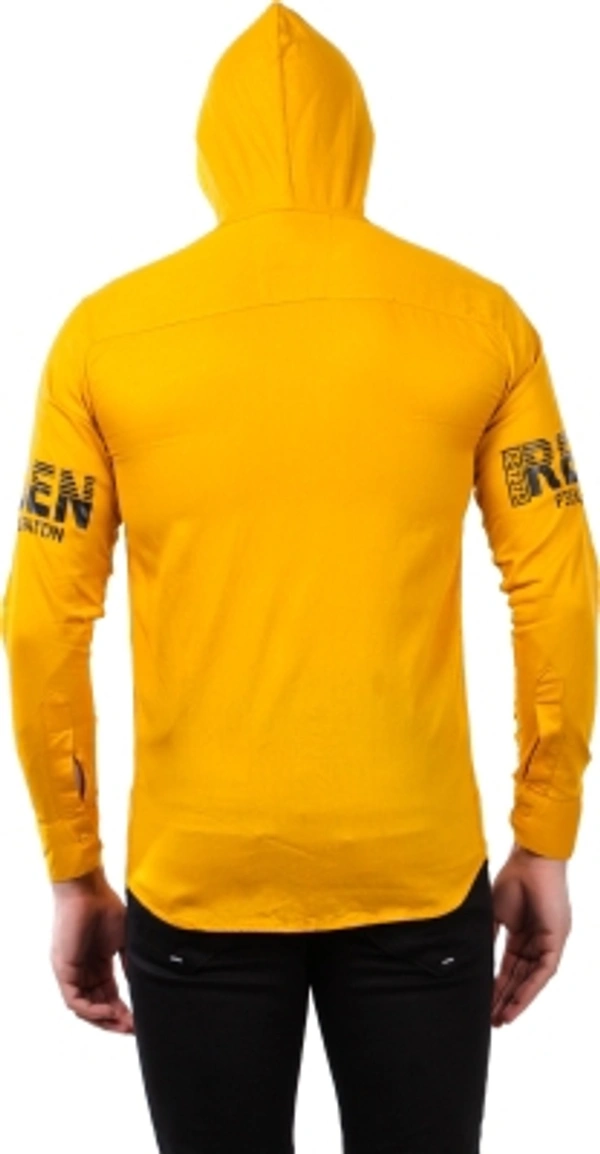 men printed Casual red shirt  - yellow, S M L XL