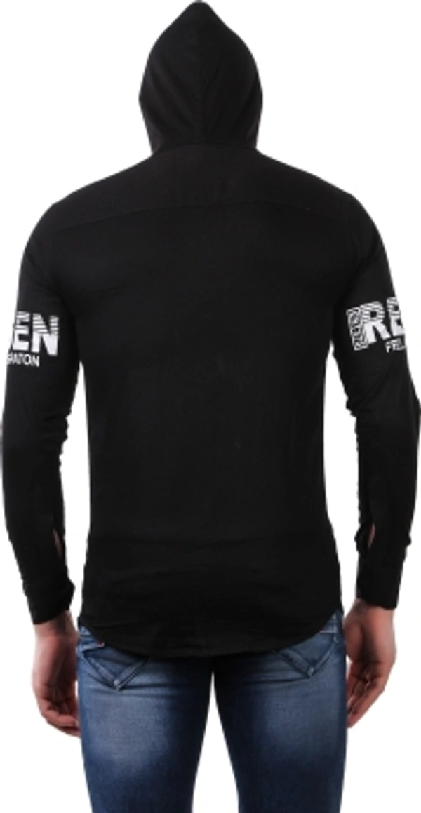 men printed Casual red shirt  - black, S M L XL