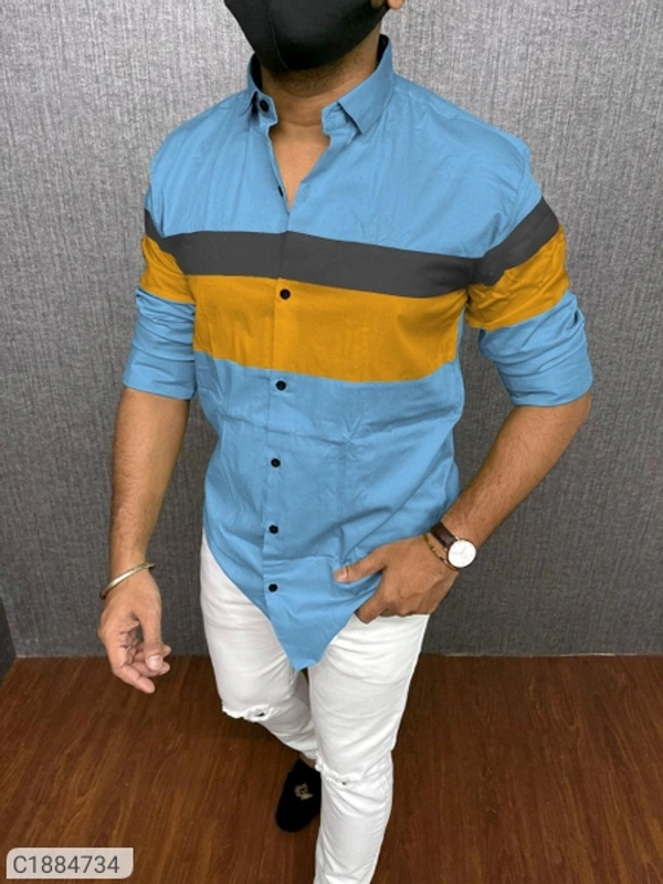 cotton blen slimfit full Sleeves Casual shirt  - maroon multi color, M L XL