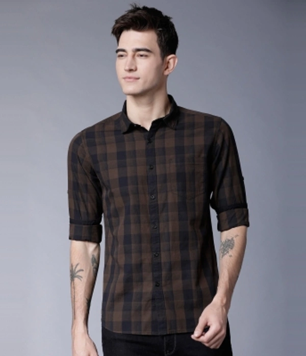 HIGHLANDER Men Checkered Casual Multicolor Shirt - Multicolor, S M L XL