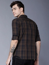 HIGHLANDER Men Checkered Casual Multicolor Shirt - Multicolor, S M L XL