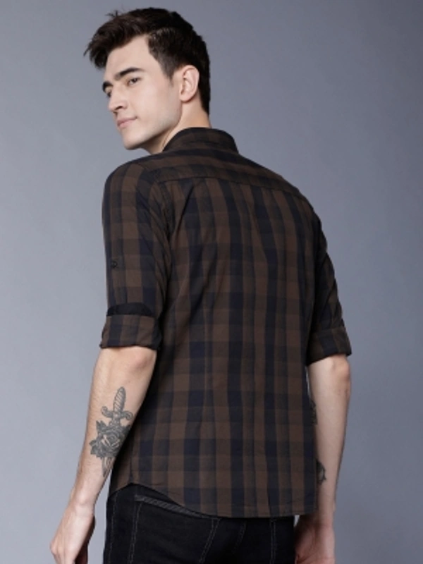 HIGHLANDER Men Checkered Casual Multicolor Shirt - Multicolor, S M L XL
