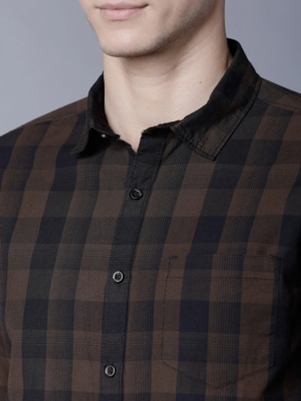 HIGHLANDER Men Checkered Casual Multicolor Shirt - Multicolor, S M L XL