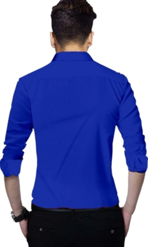 Pepzo Men Solid Casual Dark Blue Shirt - dark blue, S M L XL XXL