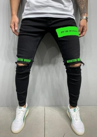 Star4well Slim Men Black Jeans - 28 30 32 34
