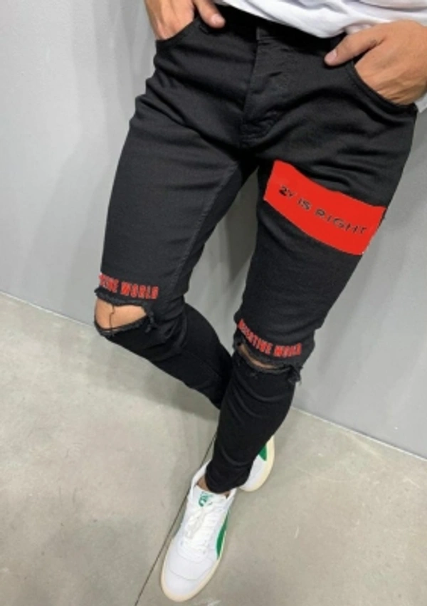 Star4well Slim Men Black Jeans - 28 30 32 34
