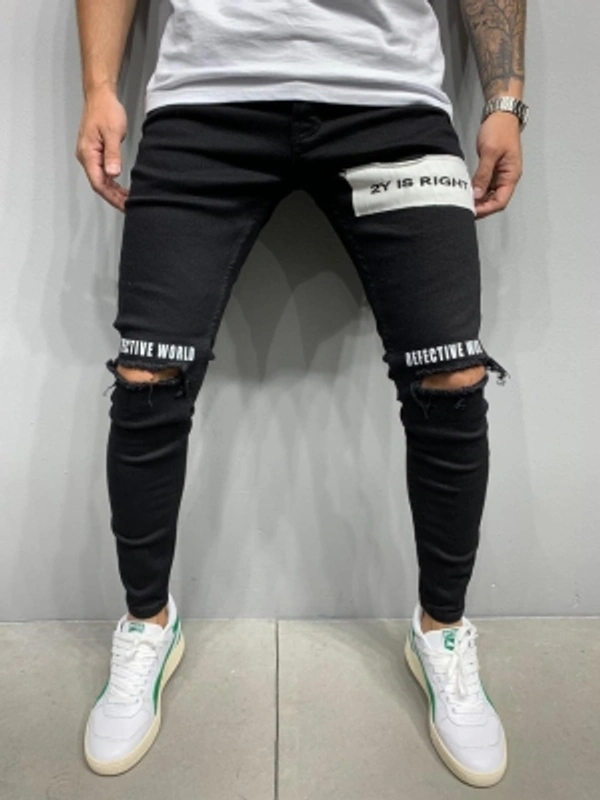 Star4well Slim Men Black Jeans - 28 30 32 34