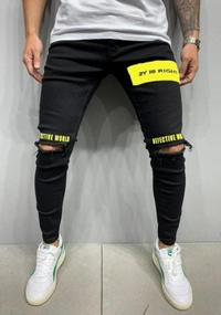 Star4well Slim Men Black Jeans - 28 30 32 34