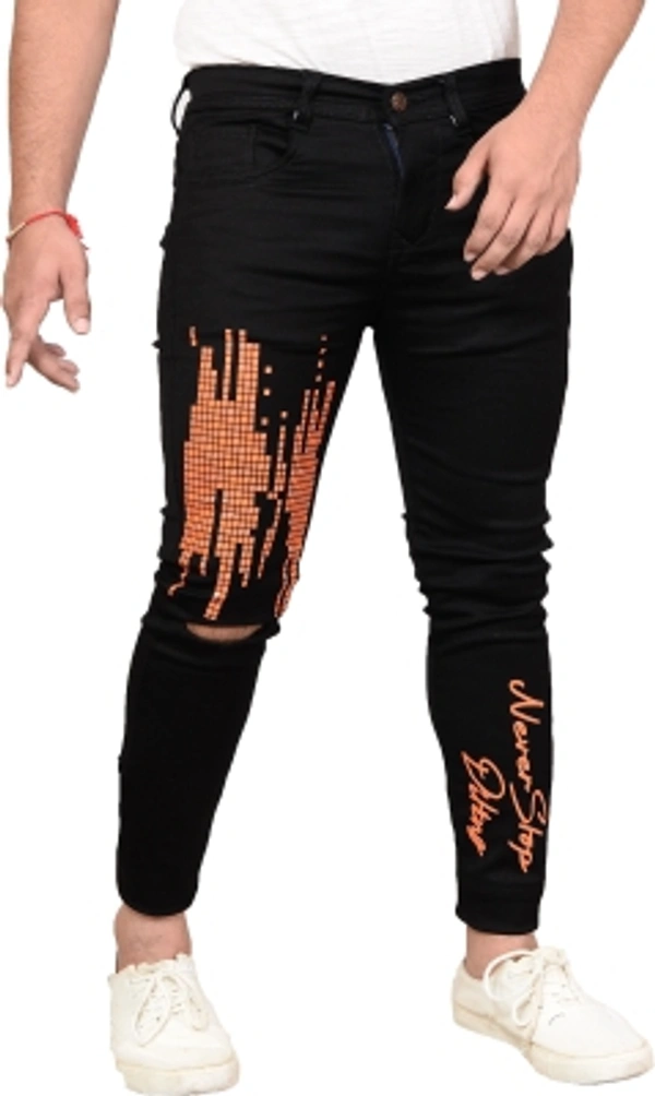 Styzon Slim Men Black Jeans - 28 30 32 34