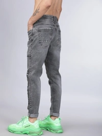 LOCOMOTIVE Tapered Fit Men Grey Jeans - 30 32 34